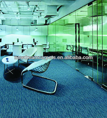 100x100 Μεγέθους Loop Stack Office Fireproof Carpet Tile για το Canton Carpet Κατασκευασμένο