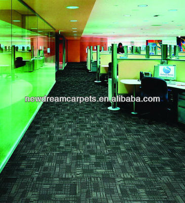 100x100 Μεγέθους Loop Stack Office Fireproof Carpet Tile για το Canton Carpet Κατασκευασμένο