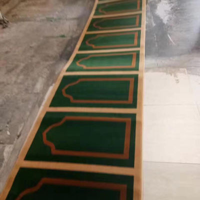 Τετράγωνο Axminster Προσαρμοσμένα μοτίβα 4 * 25 Roll Προσαρμοσμένα χαλιά για το χαλί προσευχής του τζαμιού