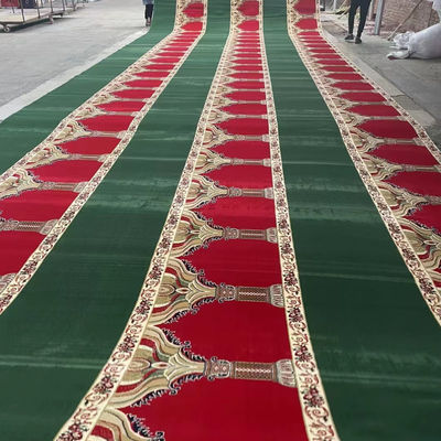 80% Wool 20% Nylon Machine Woven Carpet for Mosque Prayer Προσαρμοσμένα μοτίβα 4*25 Roll