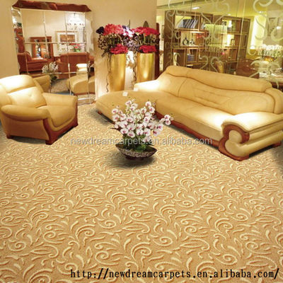 Πωλήσεις Guangdong ND1231 Αύξητες σειρές Axminster Τείχος με τοίχο χαλί με κόψιμο μοτίβο στοίβας