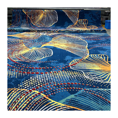 Αντιστρέψιμο γεωμετρικό μοτίβο 80%Wool 20%Nylon Broadloom Machine Made Axminster Carpet