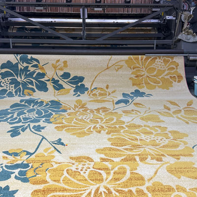 Αντιστρέψιμο γεωμετρικό μοτίβο 80%Wool 20%Nylon Broadloom Machine Made Axminster Carpet