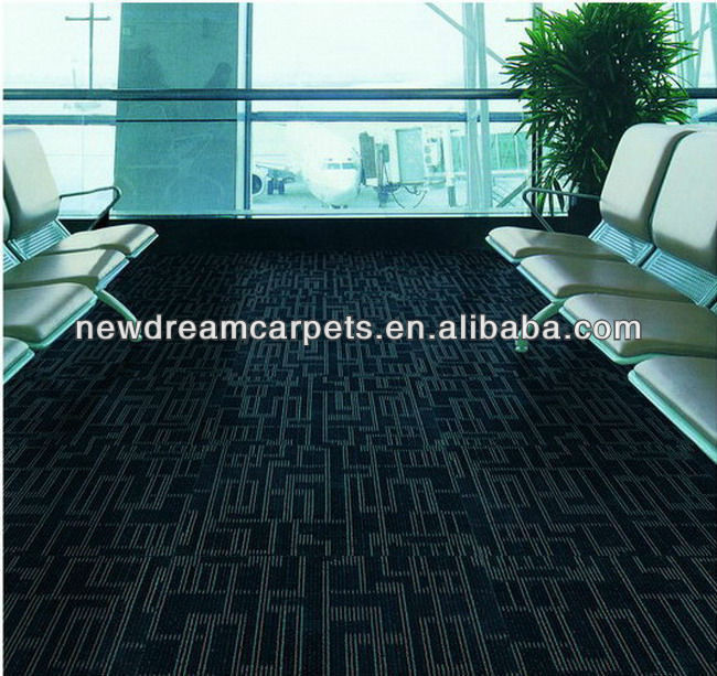 100x100 Μεγέθους Loop Stack Office Fireproof Carpet Tile για το Canton Carpet Κατασκευασμένο