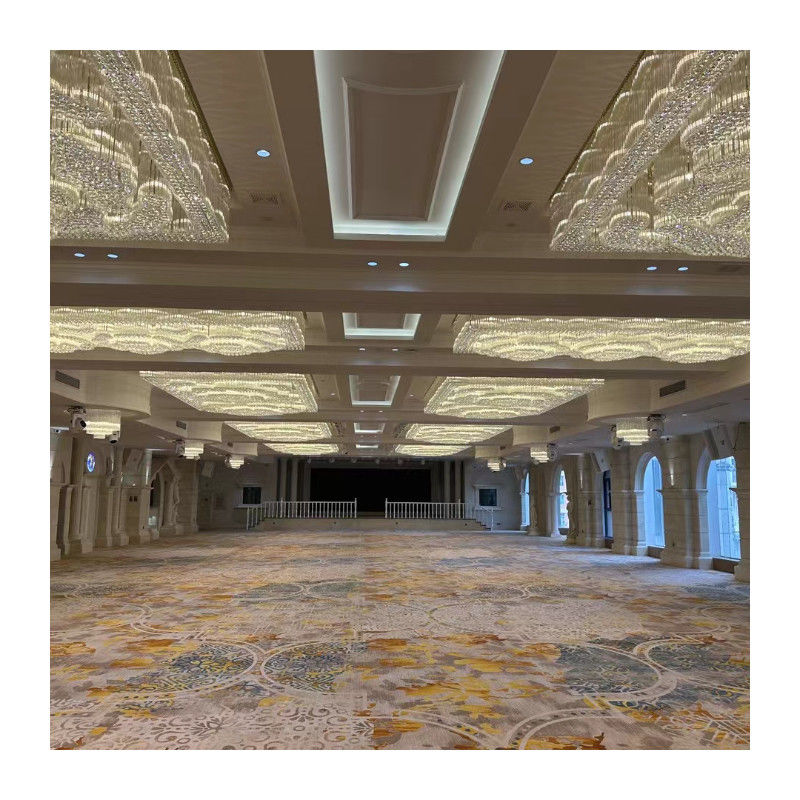Υψόμετρο στοίβας 7-10 ± 0,5 mm Custom Nylon Printed Axminster Hotel Casino Πυροσβεστικό χαλί για χώρο εκδήλωσης